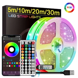 Ruban LED RGB – Éclairage Ambiance Chambre & Gaming
