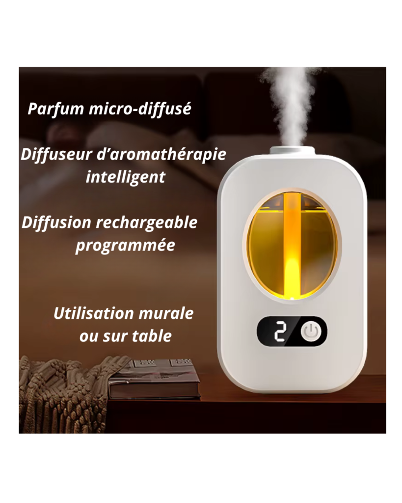 Diffuseur LED d’Ambiance & Recharges Parfumées – Parfum au Choix
