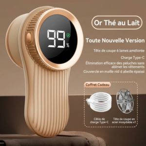 Rasoir anti-bouloches électrique rechargeable pour vêtements et tissus
